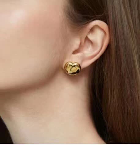 Celine Gold Pearl Earrings and Necklace Set