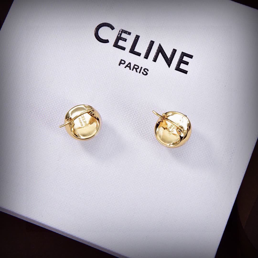 Celine Paris Pearl Earrings