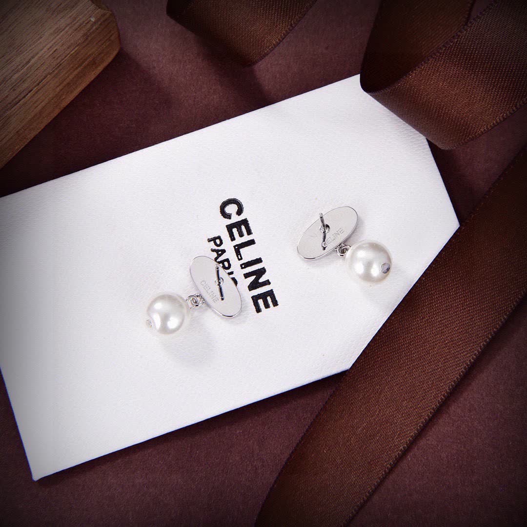 Celine Paris Pearl Earrings