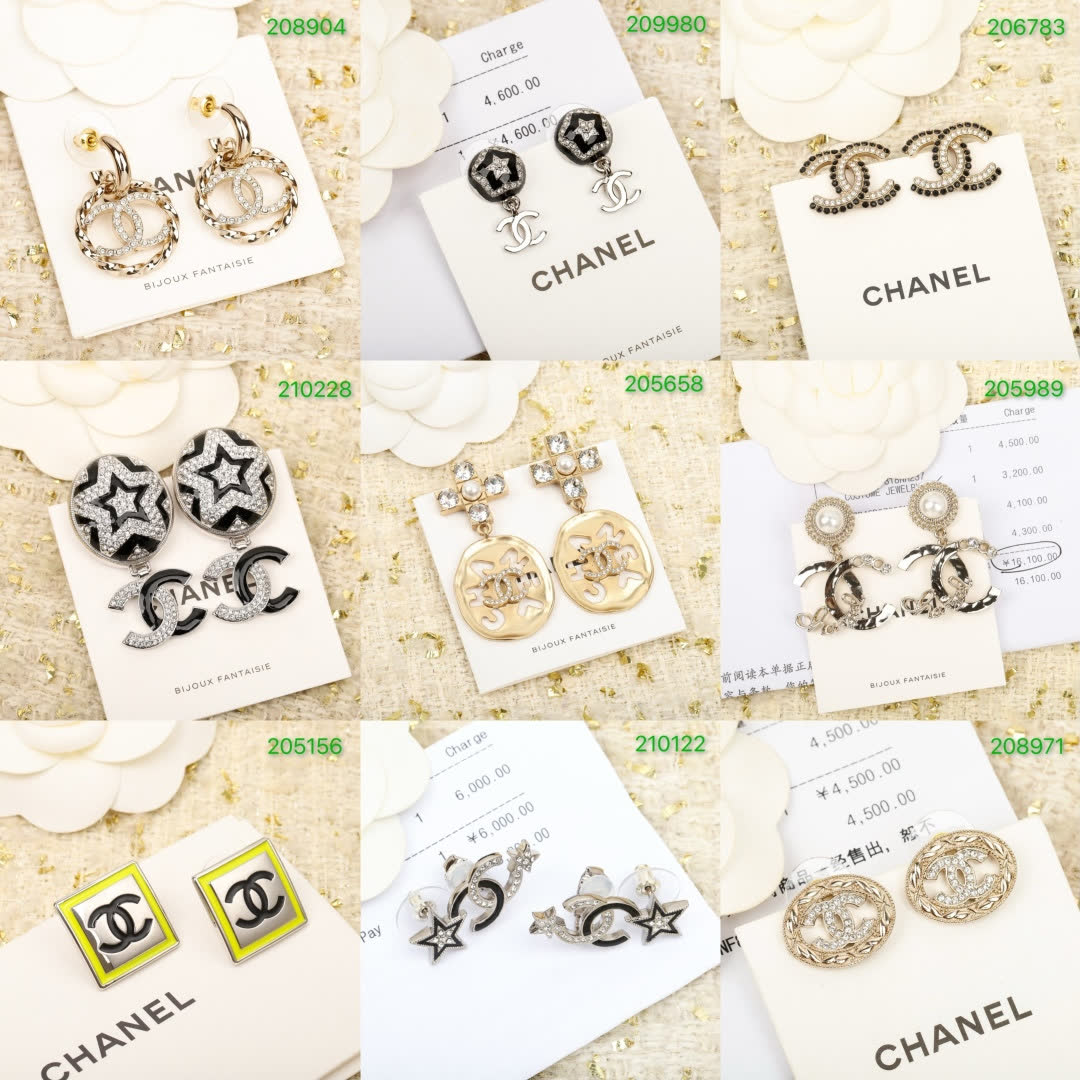 Celine Paris Gold Tone Geometric Earrings