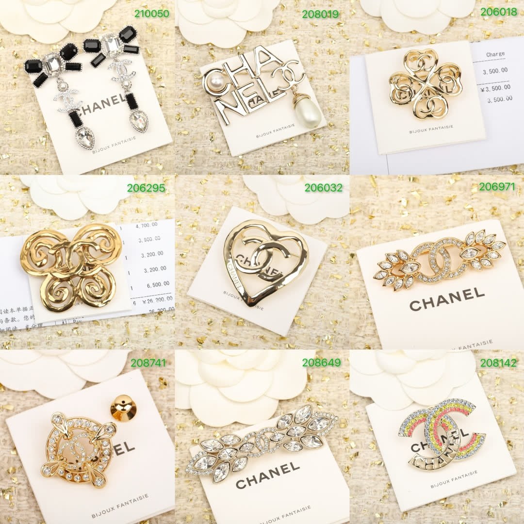 Celine Paris Gold Tone Geometric Earrings