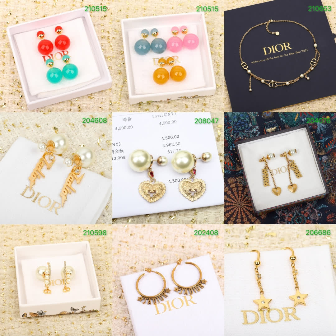 Celine Paris Gold Tone Geometric Earrings
