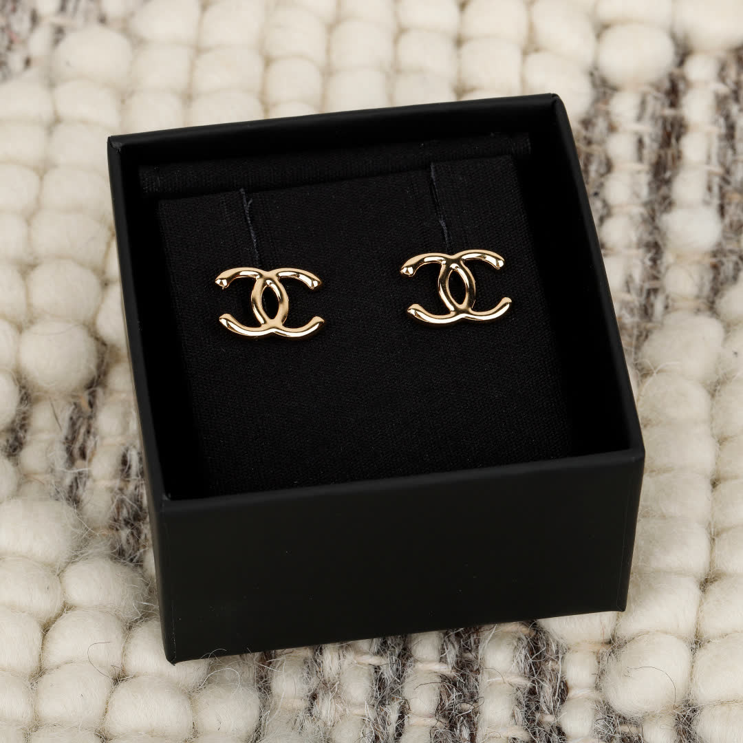 Chanel CC Logo Earrings
