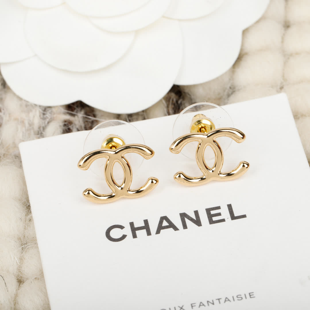 Chanel CC Logo Earrings