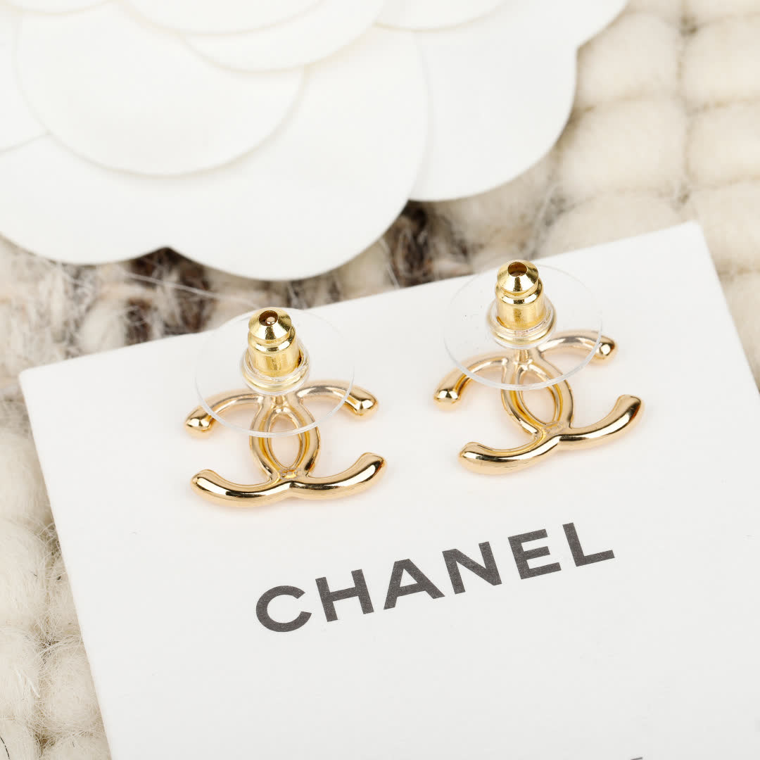 Chanel CC Logo Earrings
