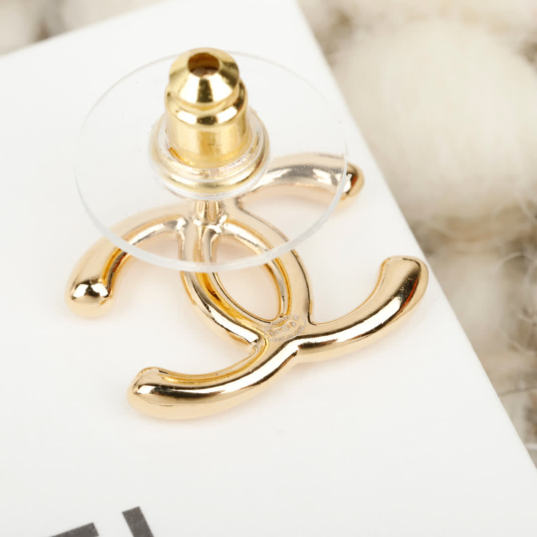 Chanel CC Logo Earrings