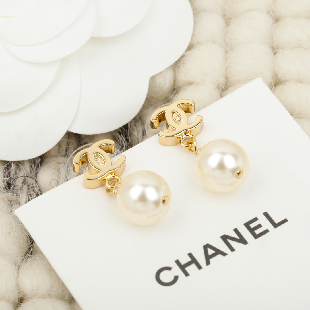 Chanel Pearl Earrings