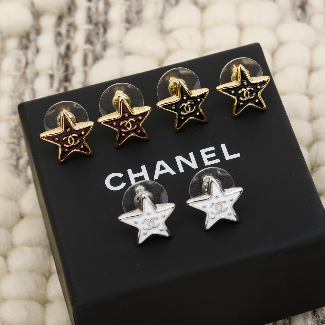 Chanel Star Earrings