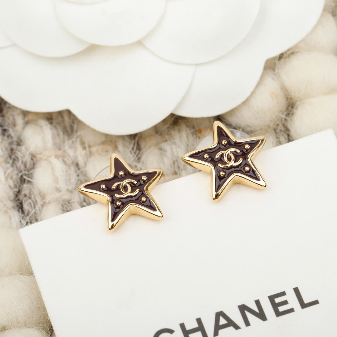 Chanel Star Earrings