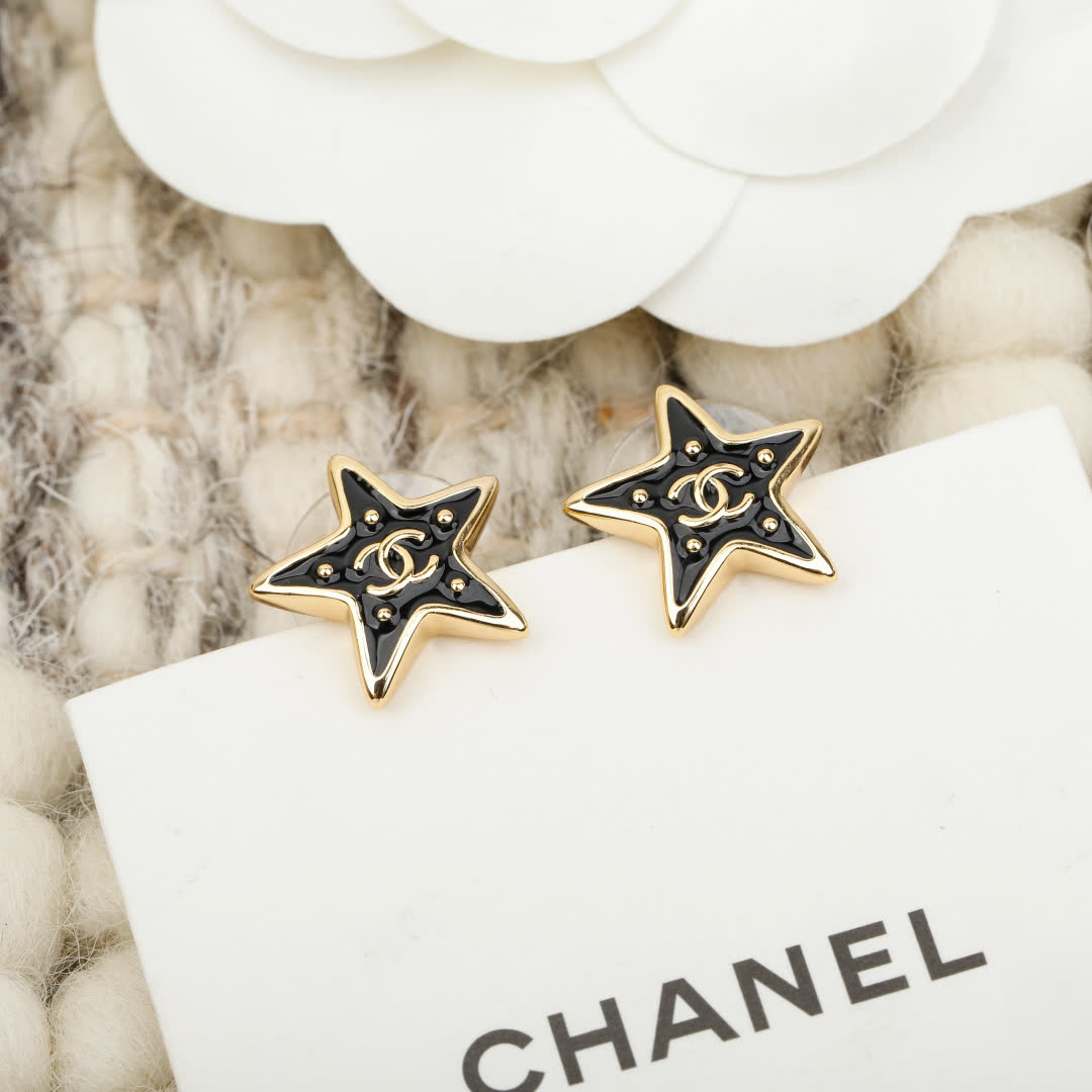 Chanel Star Earrings