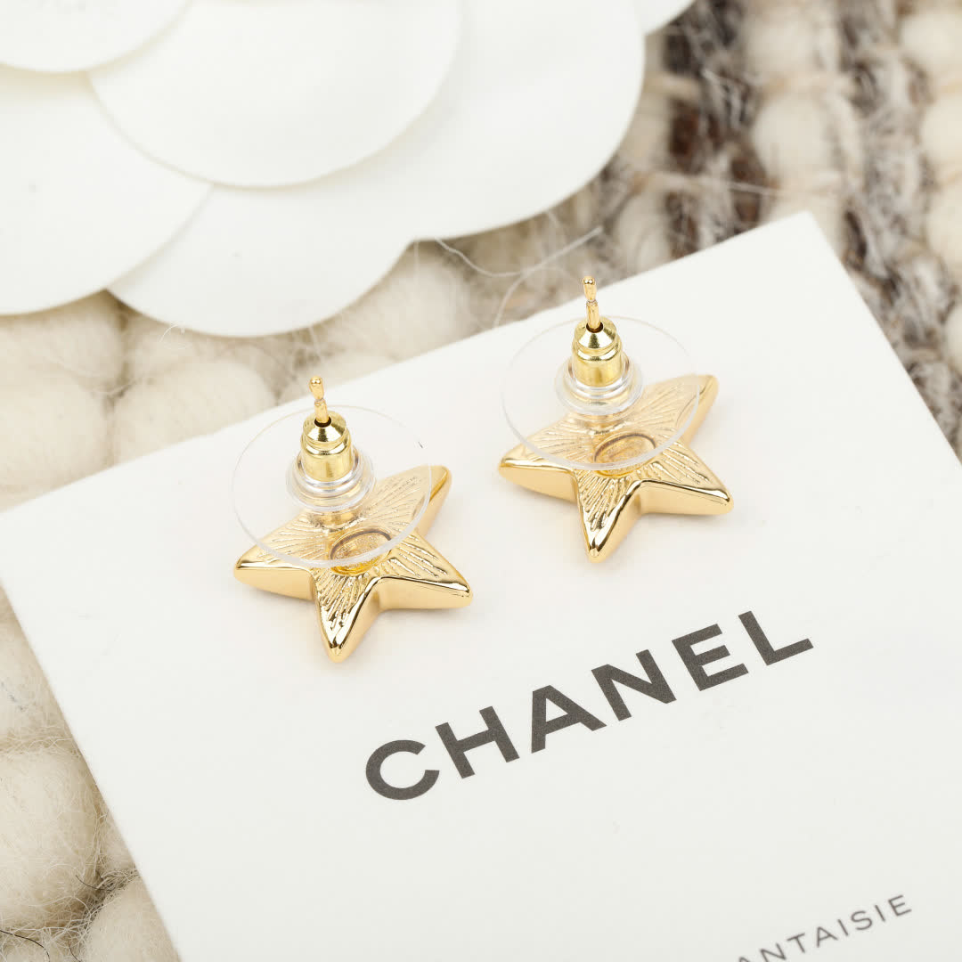 Chanel Star Earrings