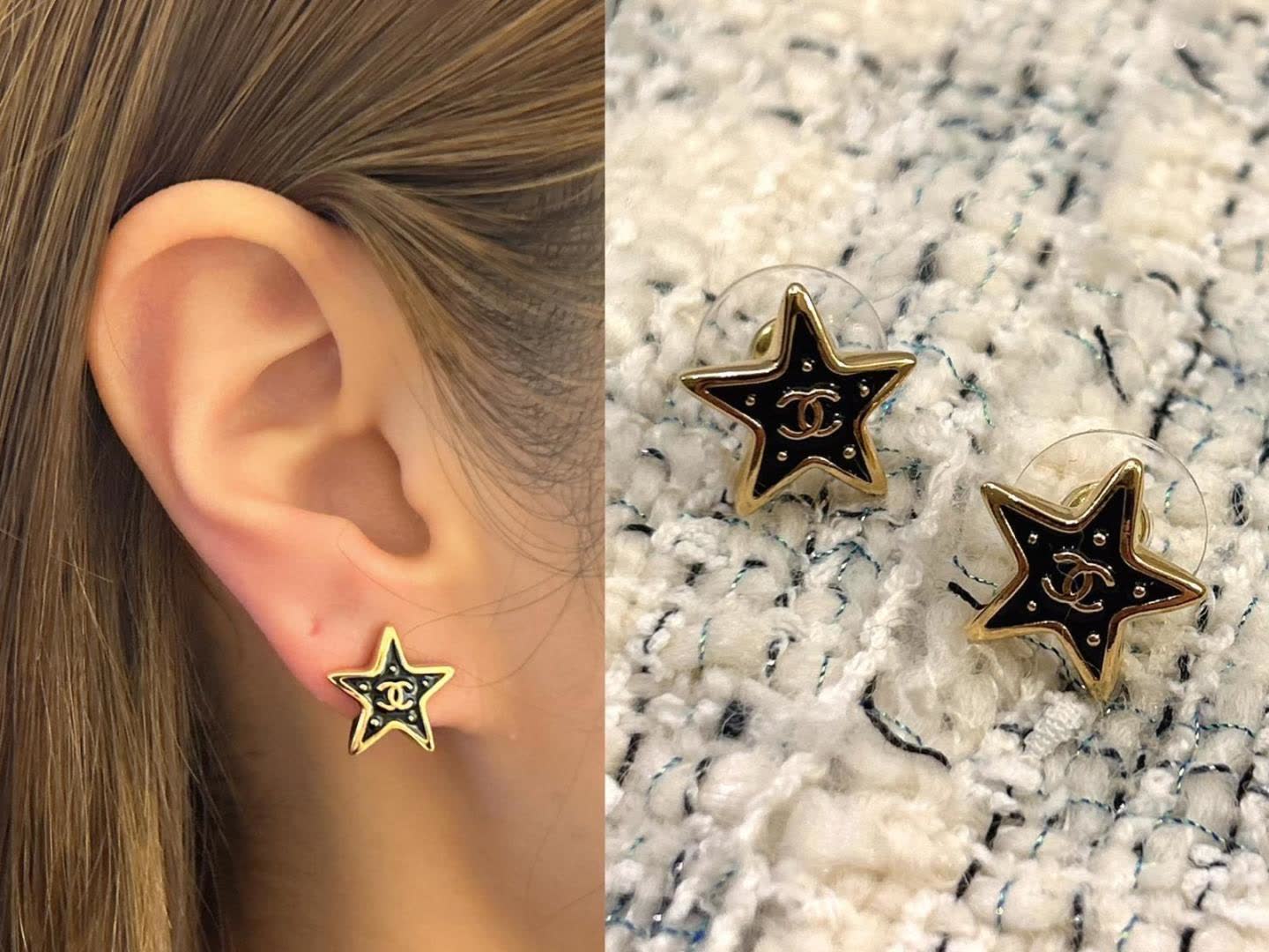 Chanel Star Earrings