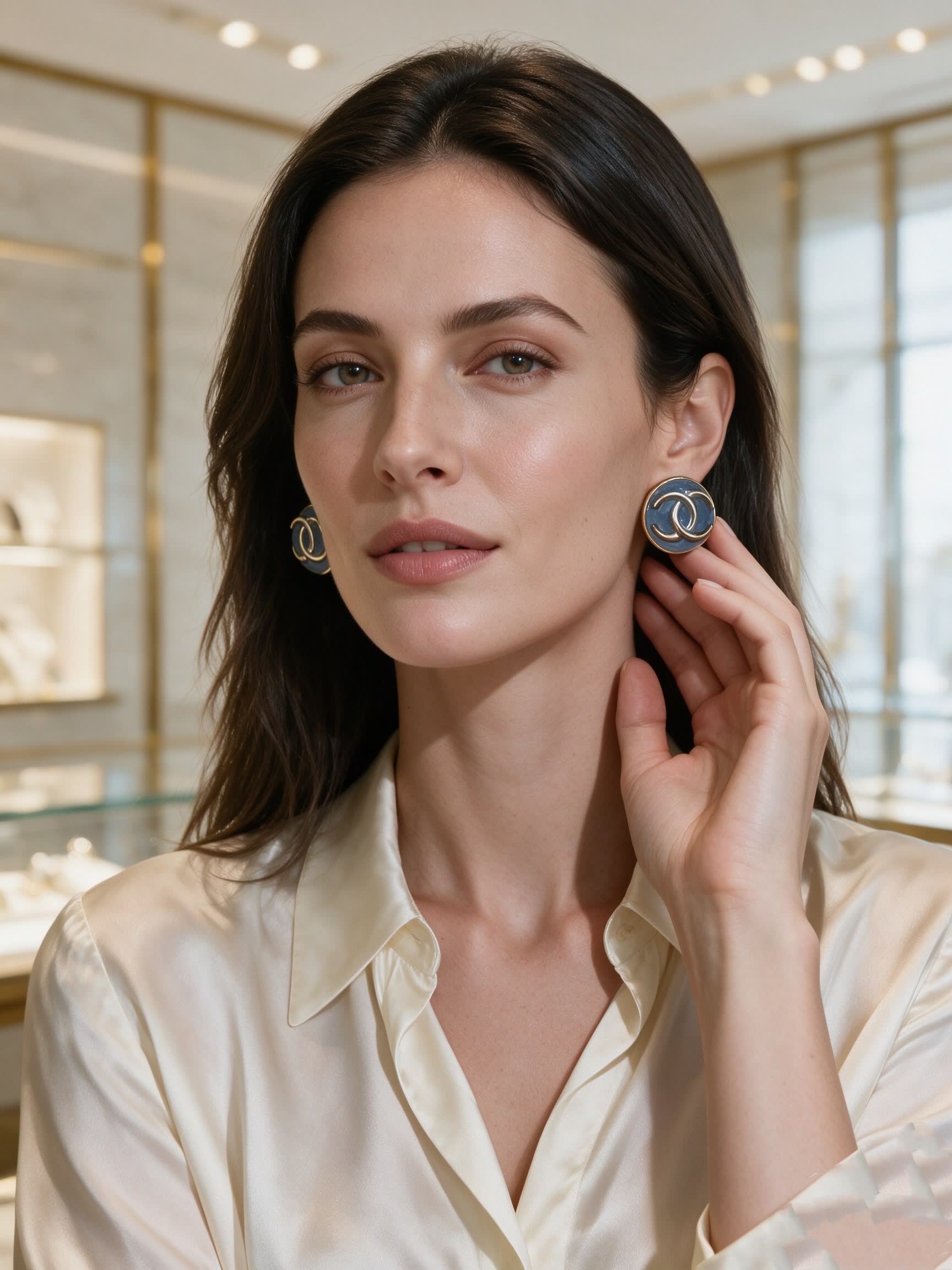 Chanel CC Logo Earrings Chanel CC Logo Earrings