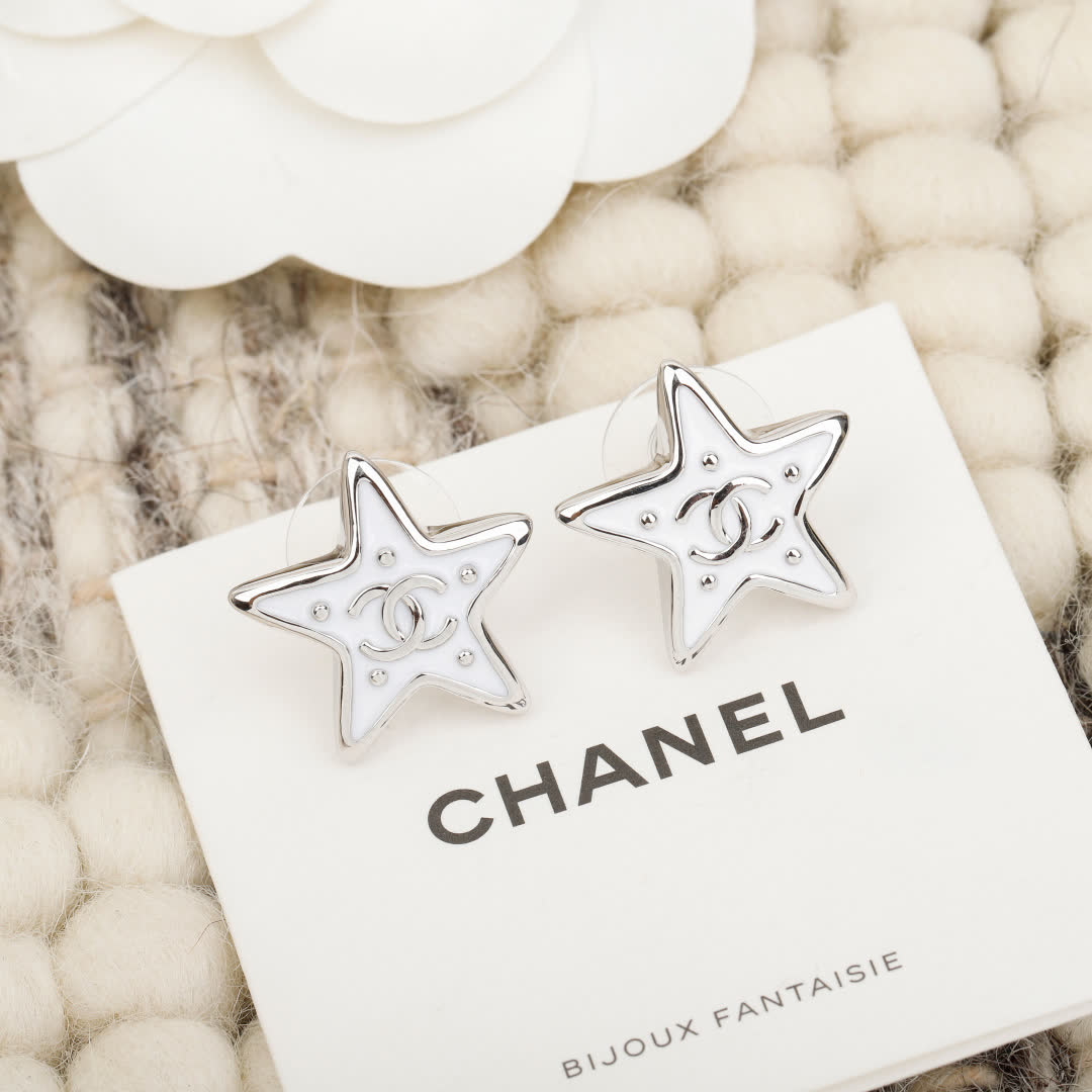 Chanel Star Stud Earrings