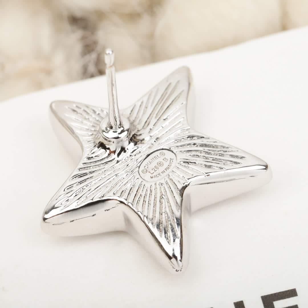 Chanel Star Stud Earrings