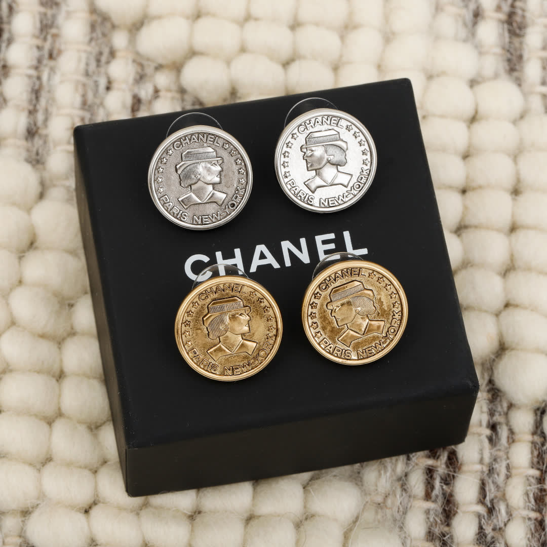 Chanel Coin Earrings