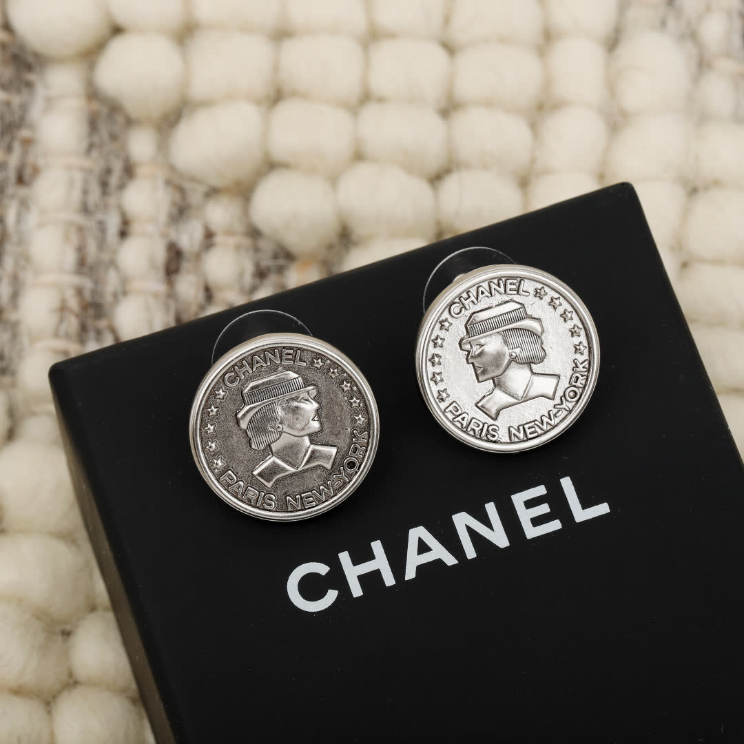 Chanel Coin Earrings