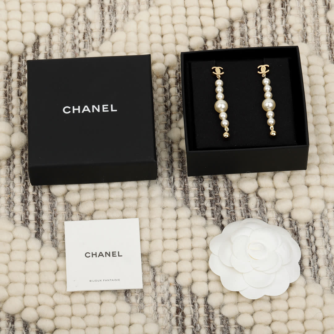 Chanel Pearl Earrings Chanel Pearl Earrings