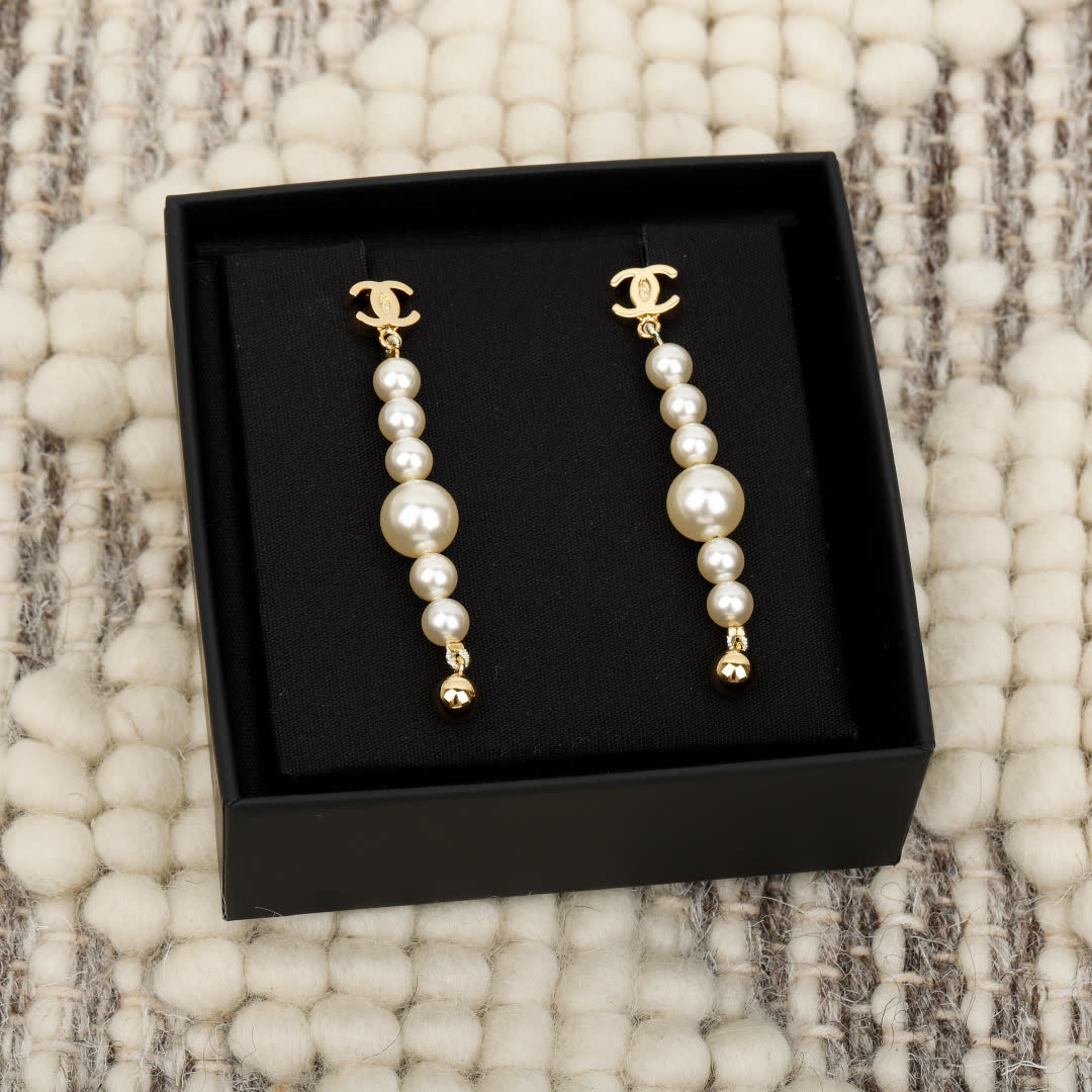 Chanel Pearl Earrings