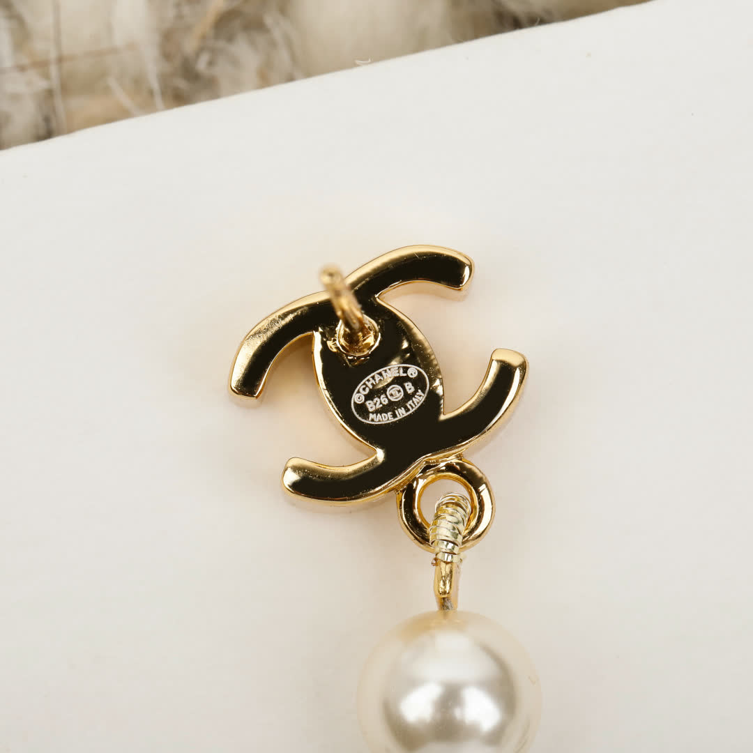 Chanel Pearl Earrings