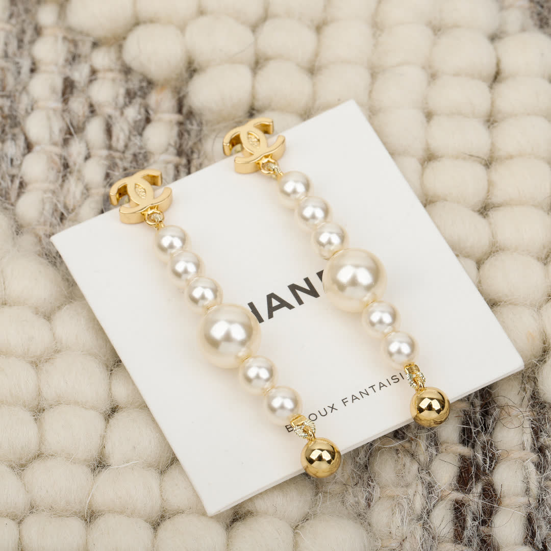Chanel Pearl Earrings