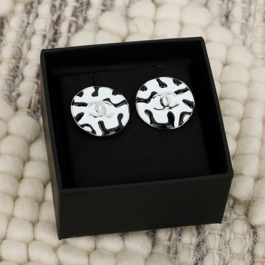Chanel CC Logo Earrings