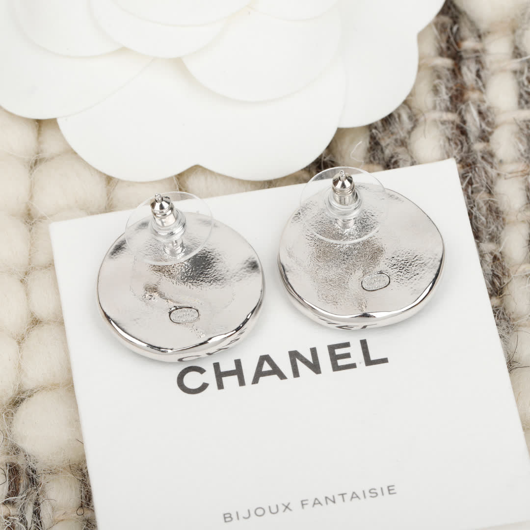 Chanel CC Logo Earrings