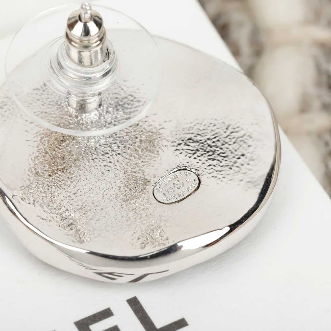 Chanel CC Logo Earrings