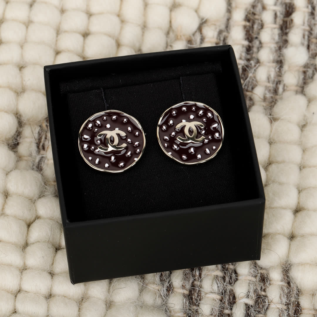 Chanel CC Logo Earrings
