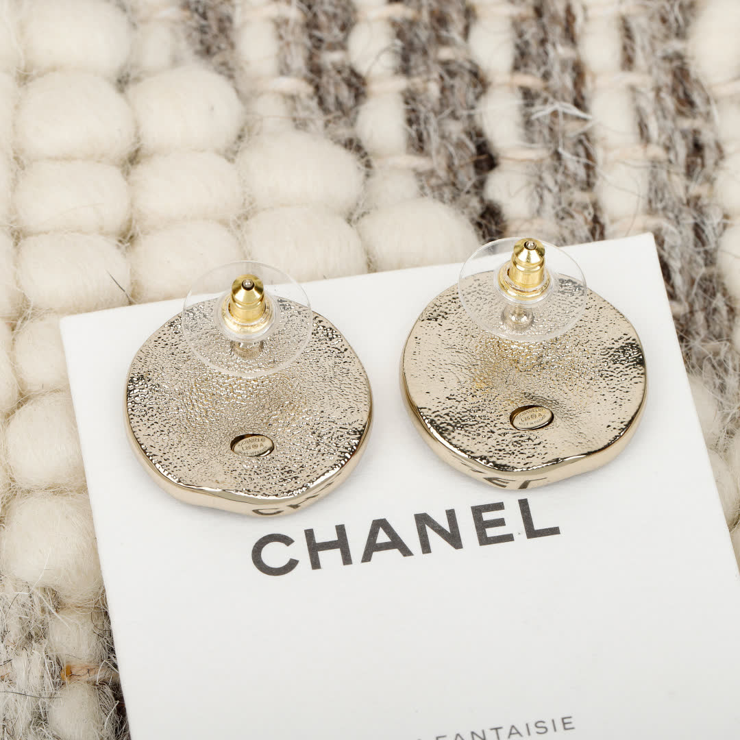 Chanel CC Logo Earrings