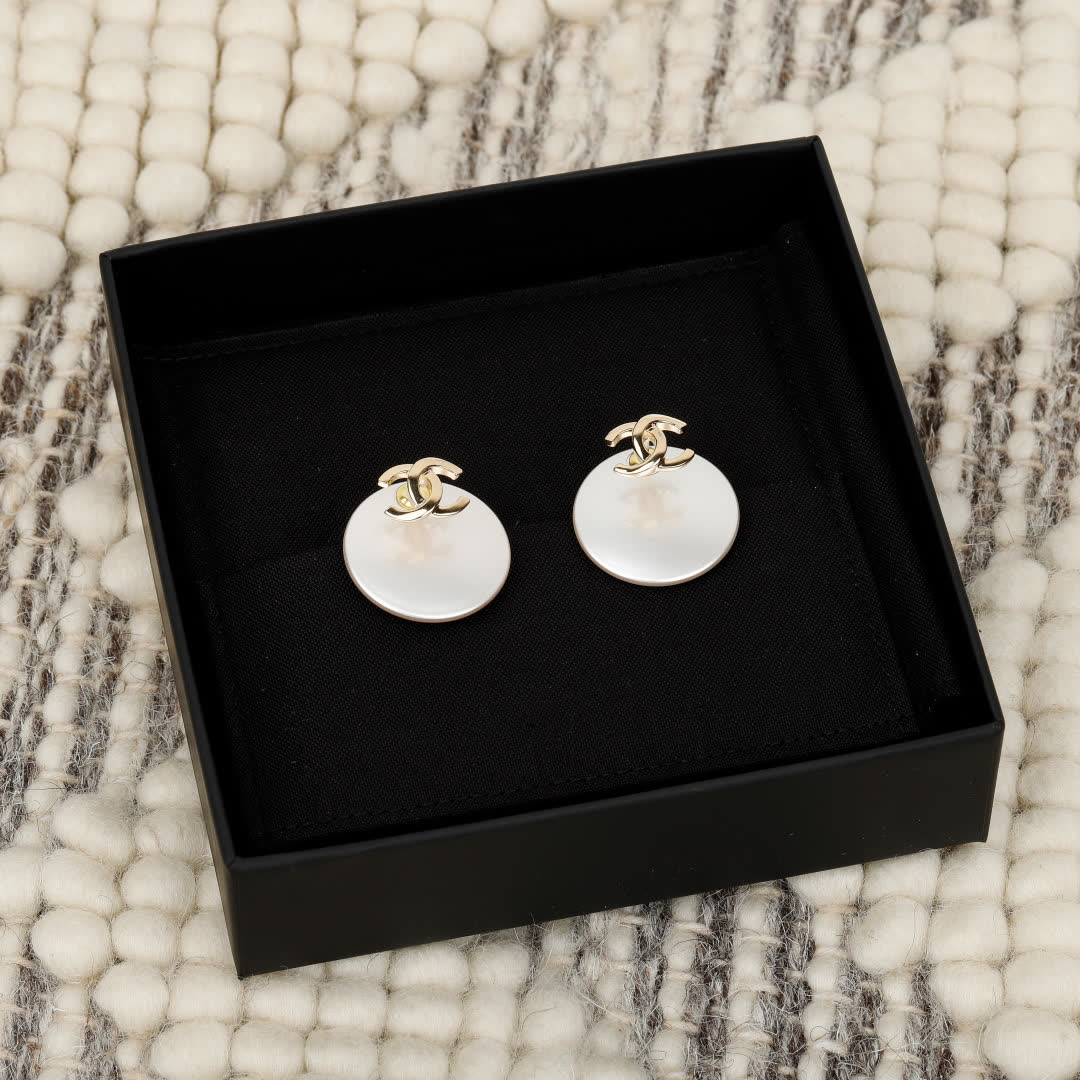 Chanel CC Logo Earrings
