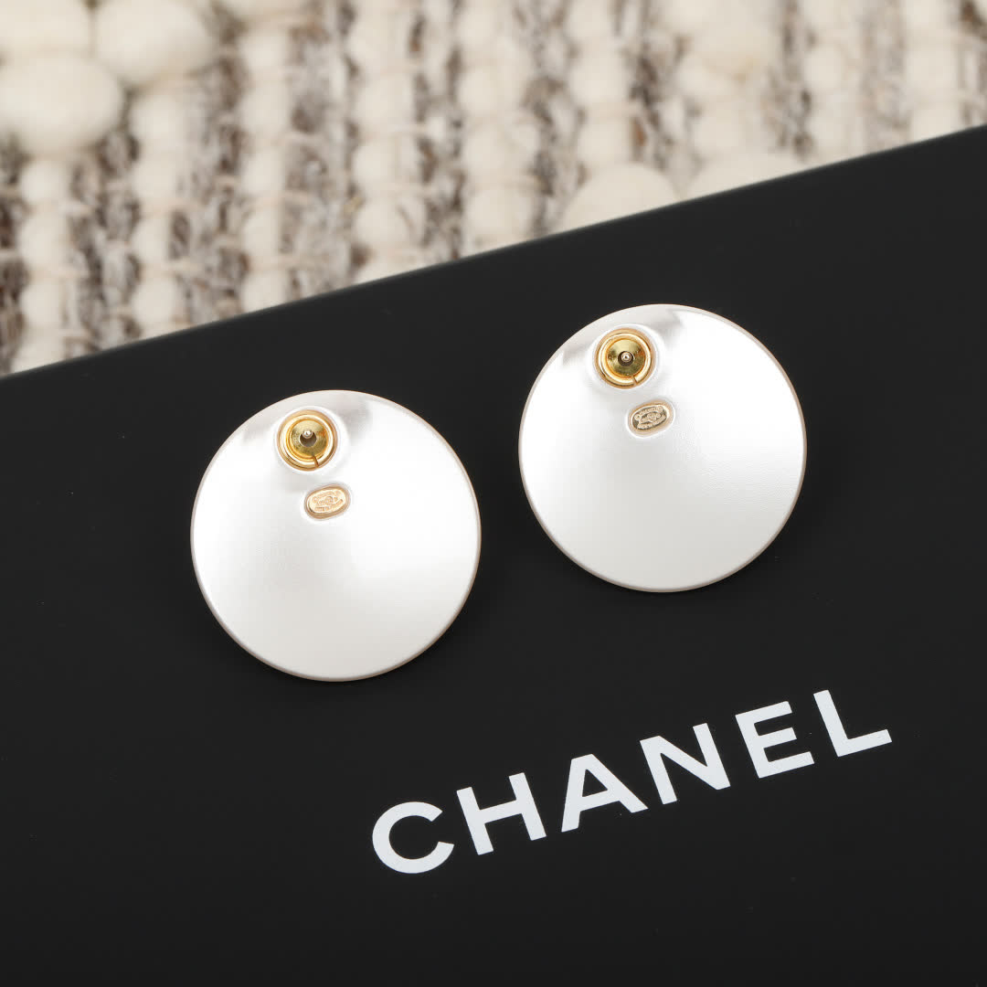 Chanel CC Logo Earrings