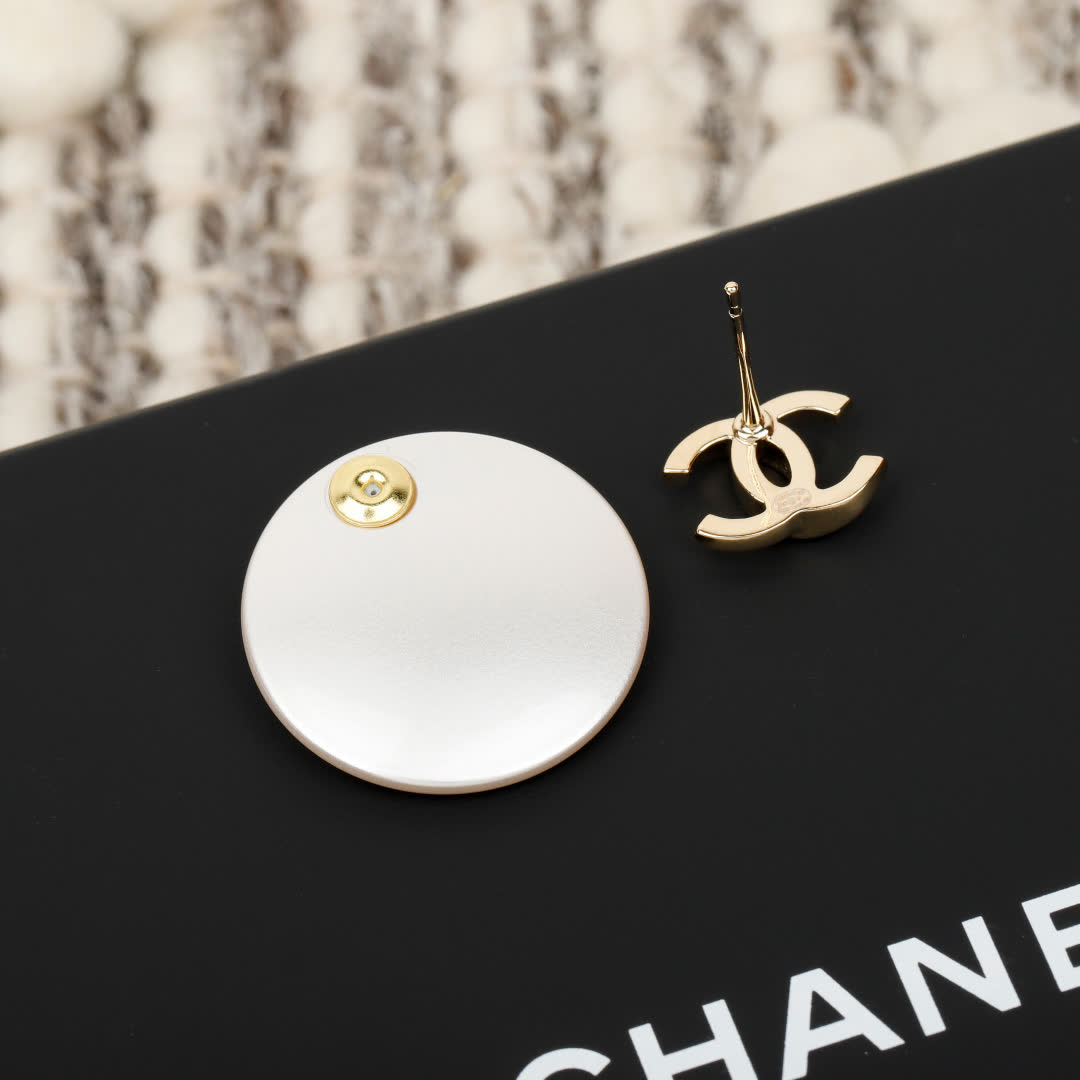 Chanel CC Logo Earrings