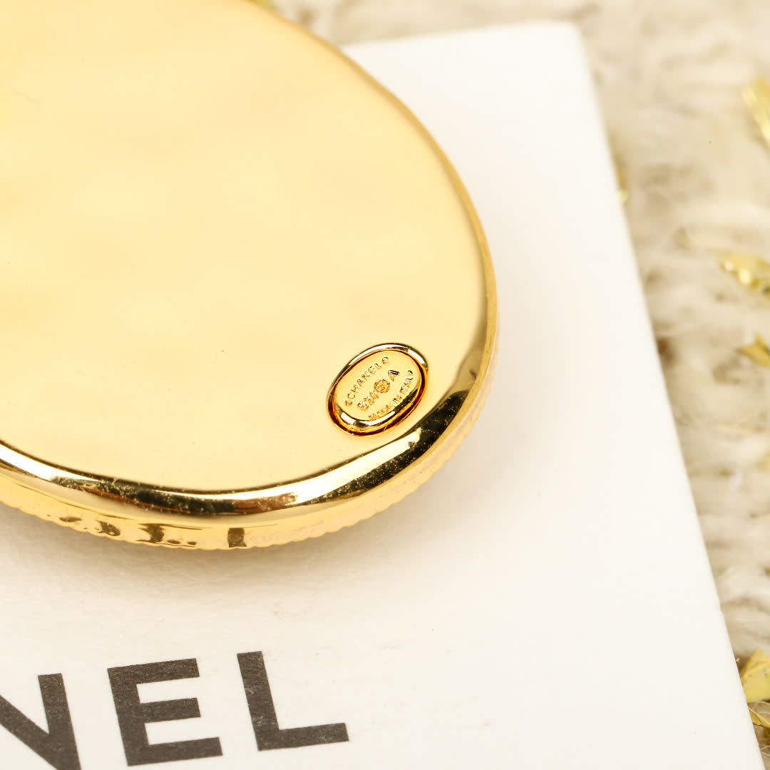 Chanel CC Logo Earrings