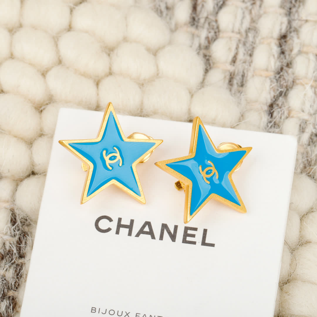 Chanel Star Earrings