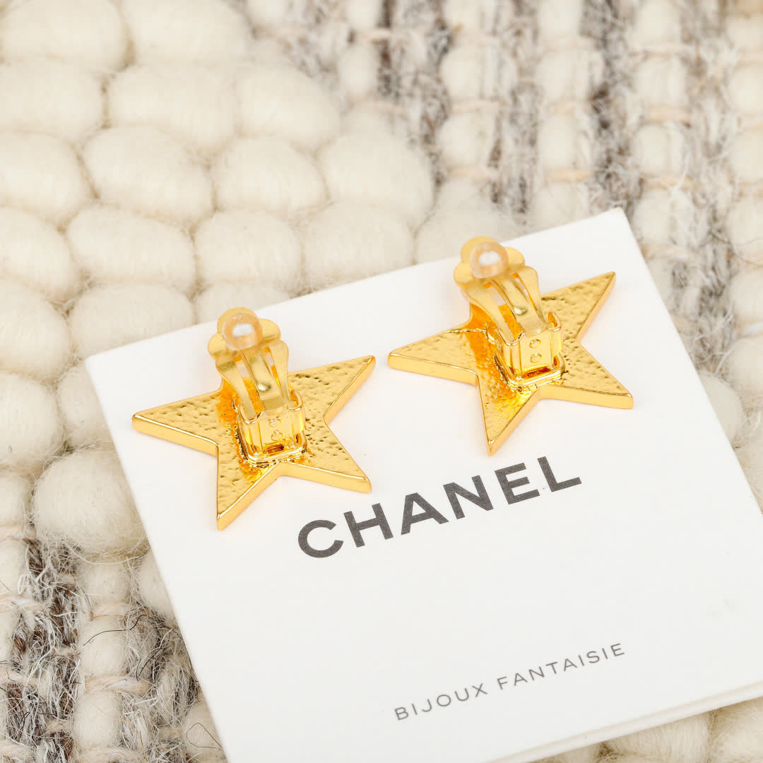 Chanel Star Earrings
