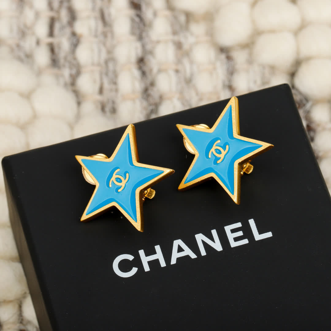 Chanel Star Earrings