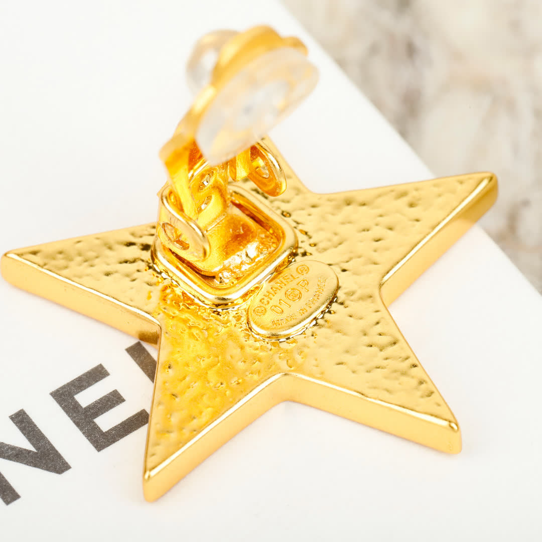 Chanel Star Earrings