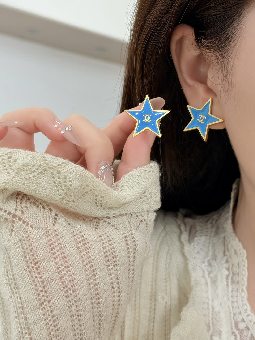 Chanel Star Earrings