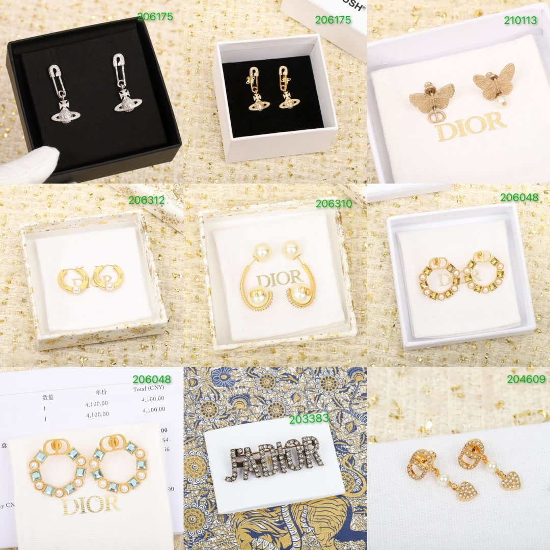 Chanel CC Logo Stud Earrings