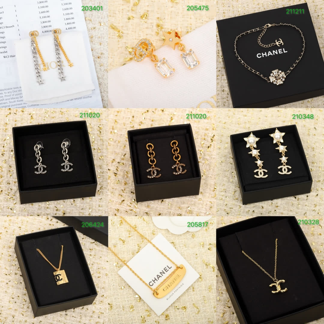 Chanel CC Logo Stud Earrings