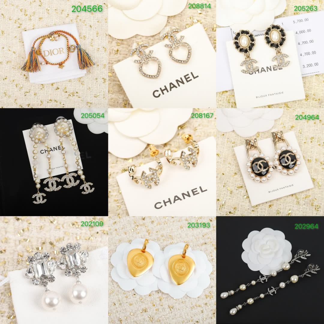 Chanel CC Logo Earrings