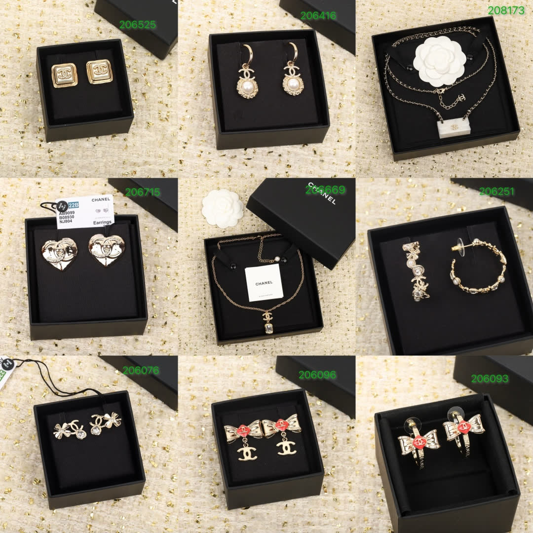 Chanel Earrings with Logo Chanel Earrings with Logo