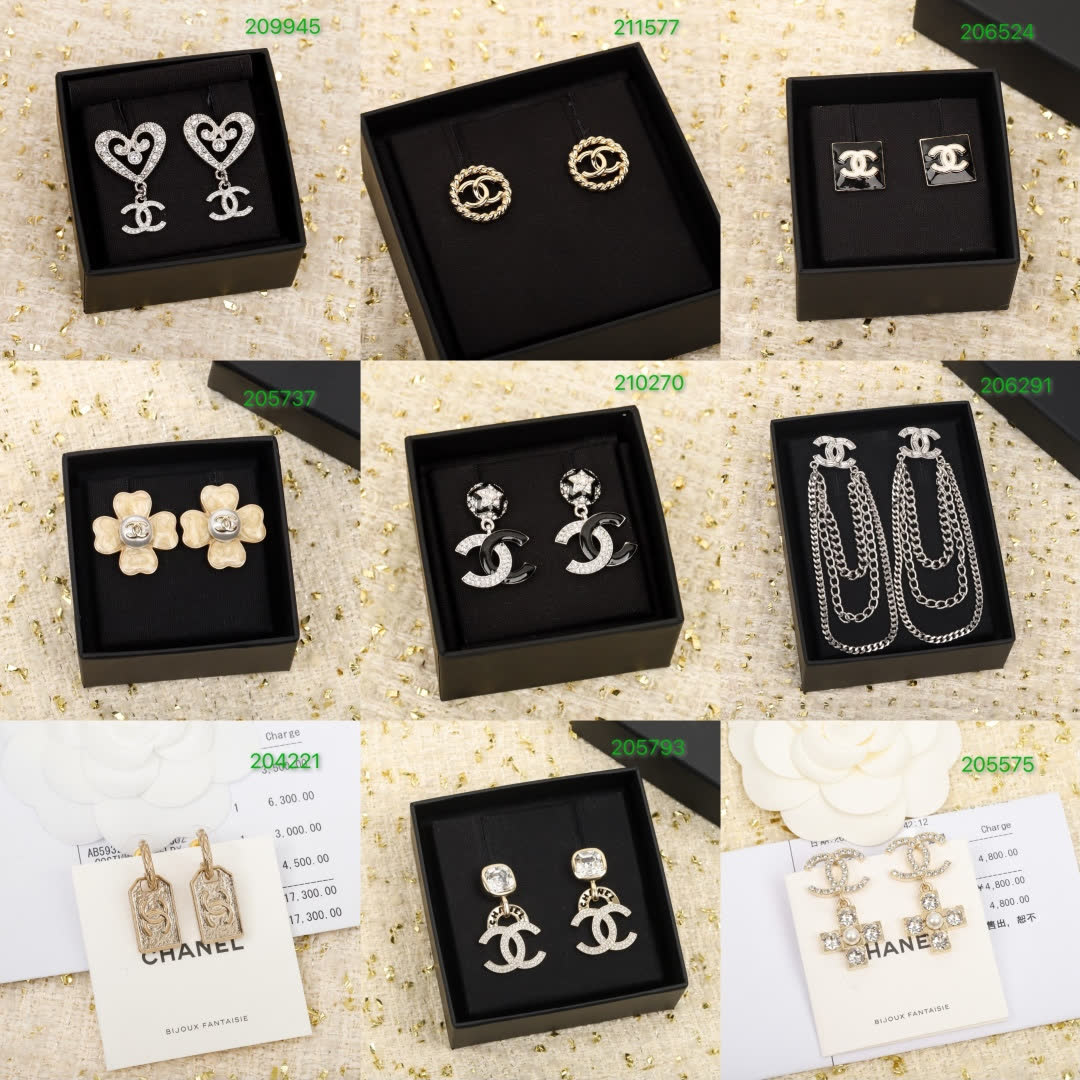 Chanel Earrings with Logo