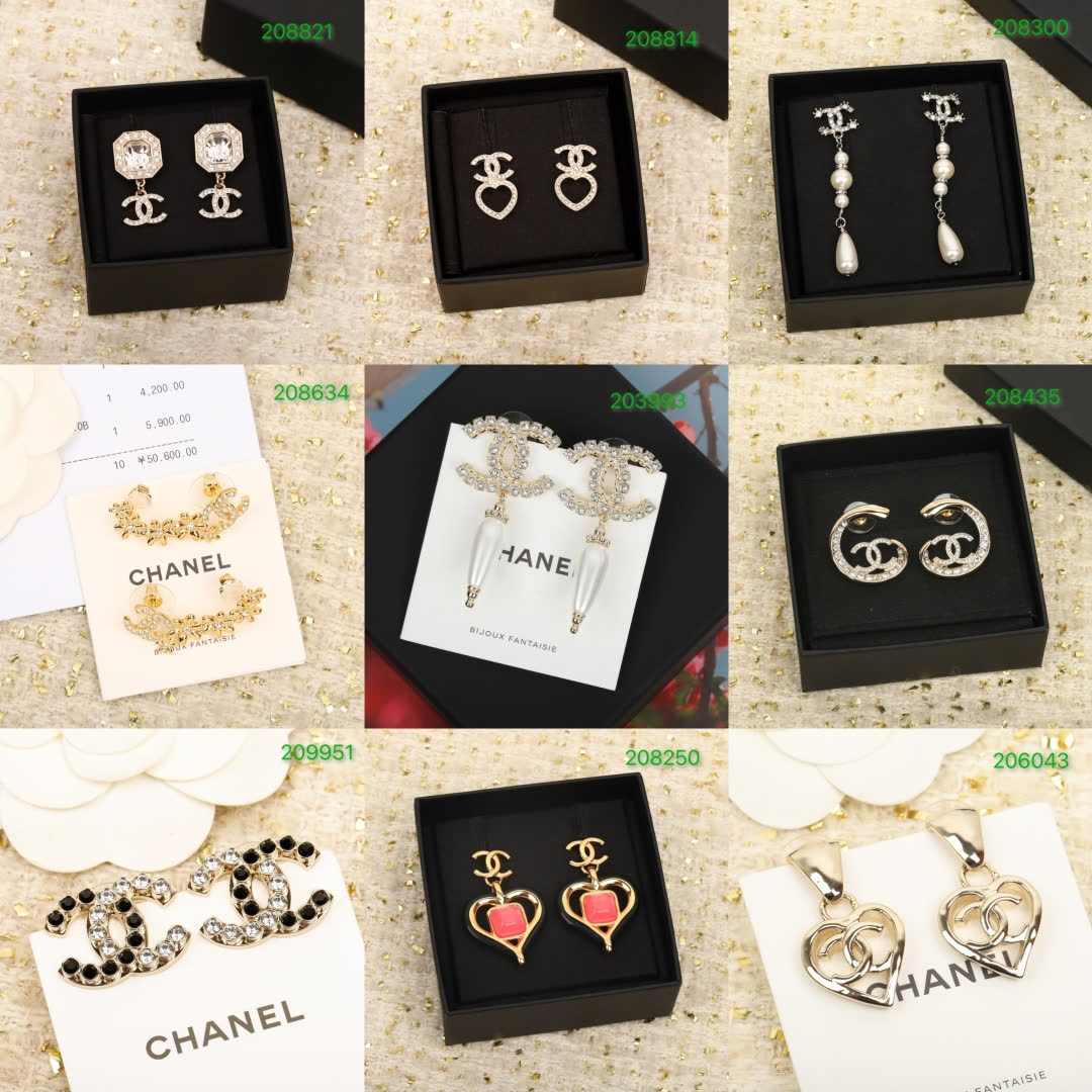 Chanel Earrings with Logo