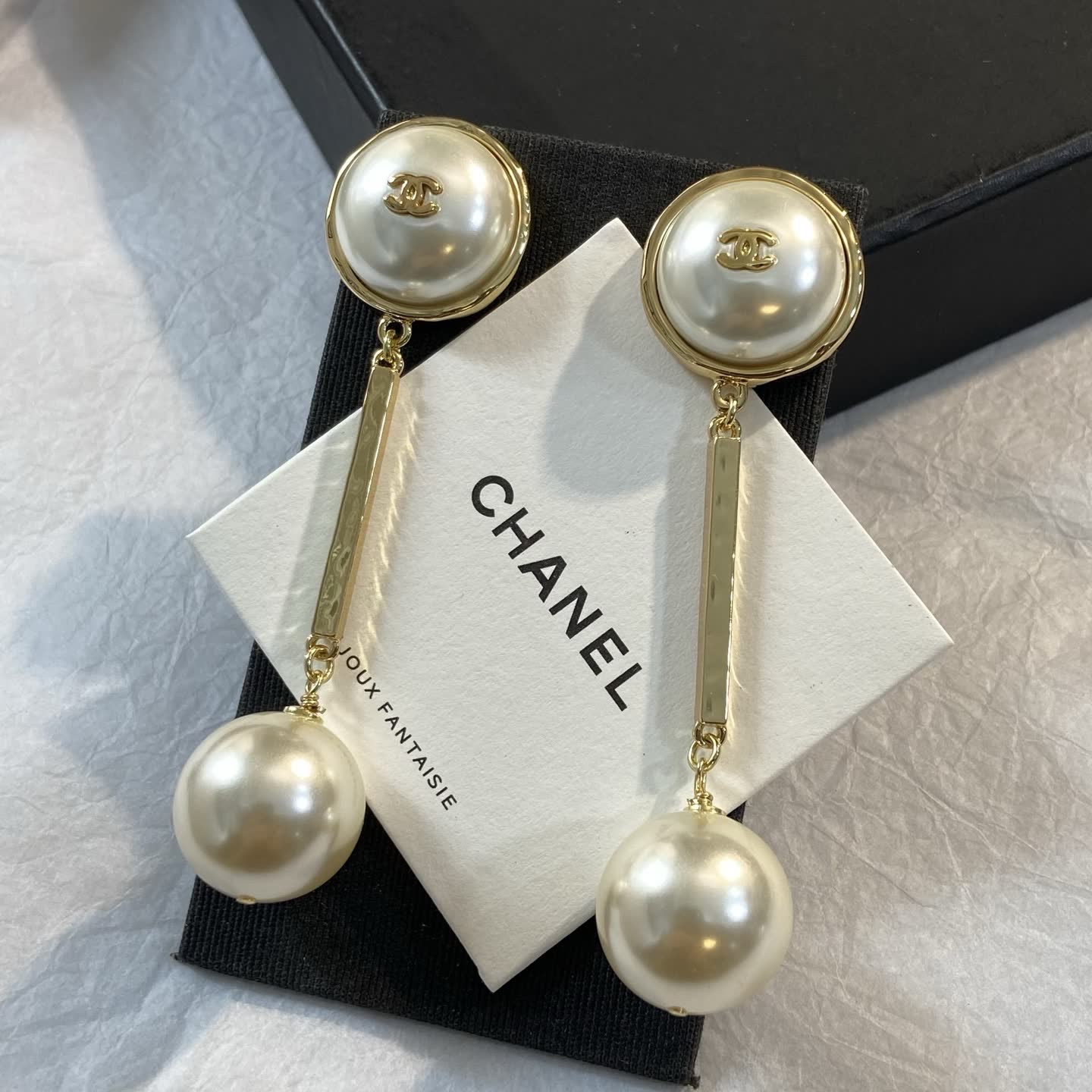 Chanel Pearl Earrings