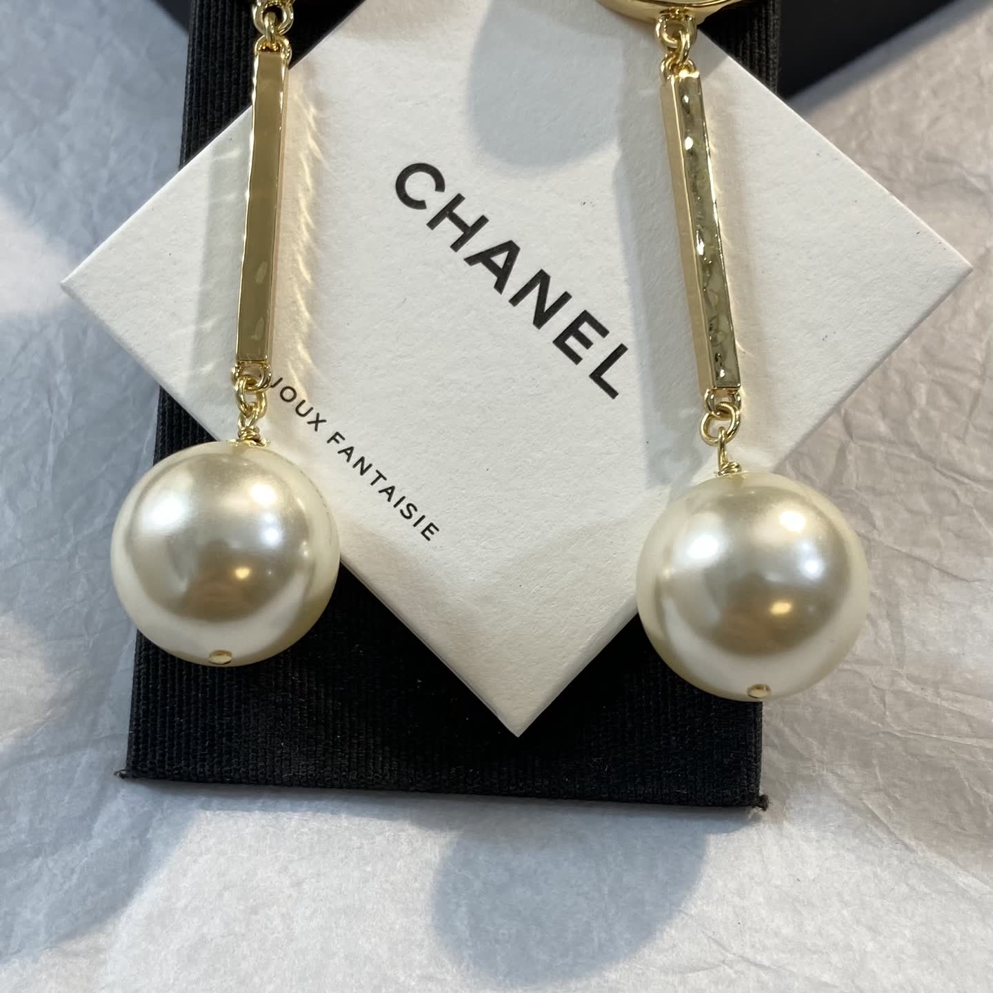 Chanel Pearl Earrings