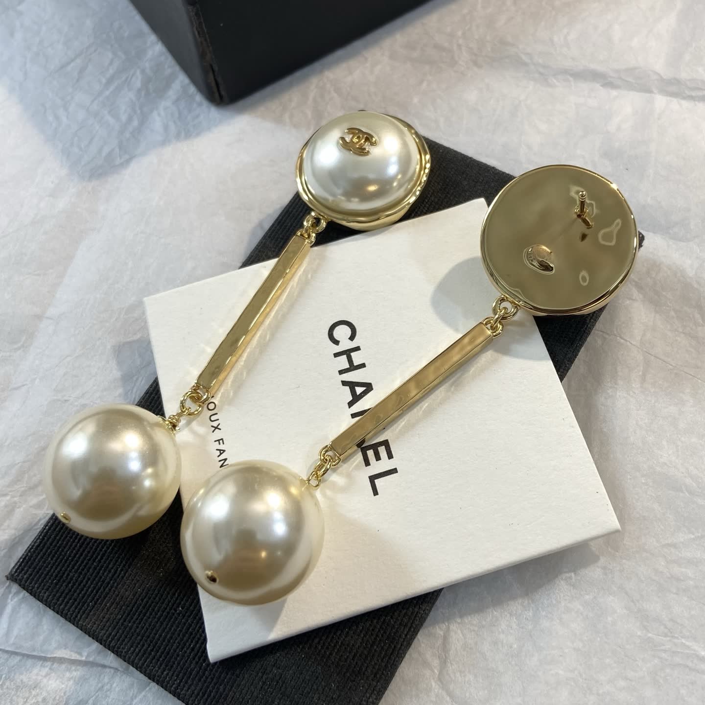 Chanel Pearl Earrings