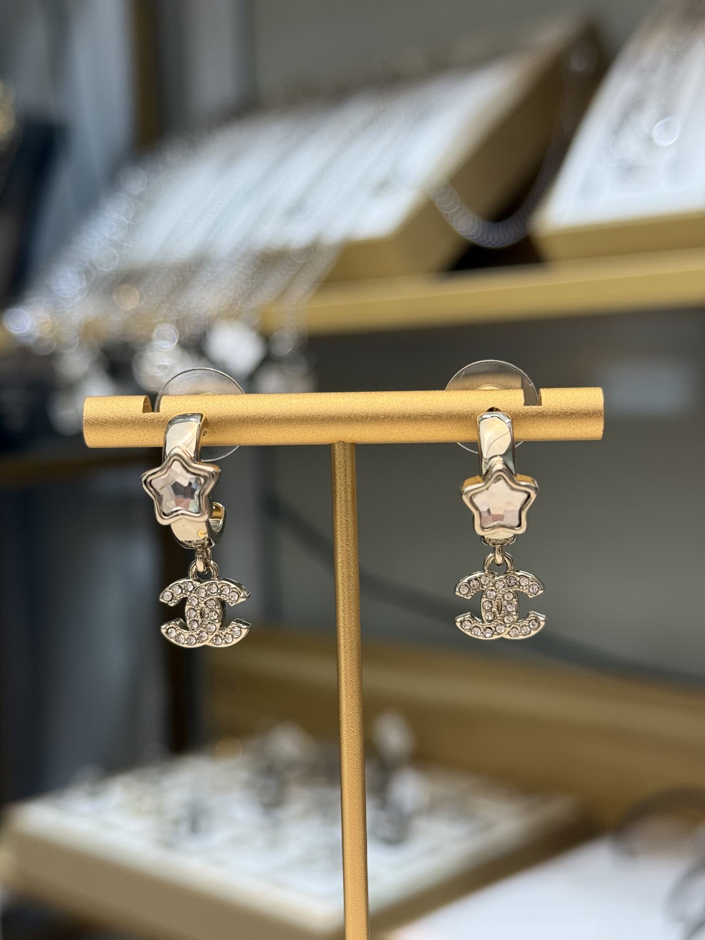 Chanel Star Earrings