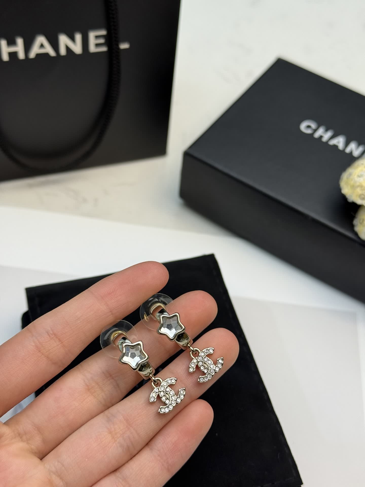 Chanel Star Earrings